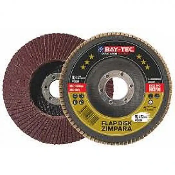 BAY-TEC FLAP DİSK ZIMPARA 115X22 MK-0210(PK-10 LU) 60 KUM