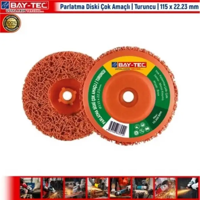 BAY-TEC PARLATMA DİSKİ TURUNCU 115 MM MK-0224-7