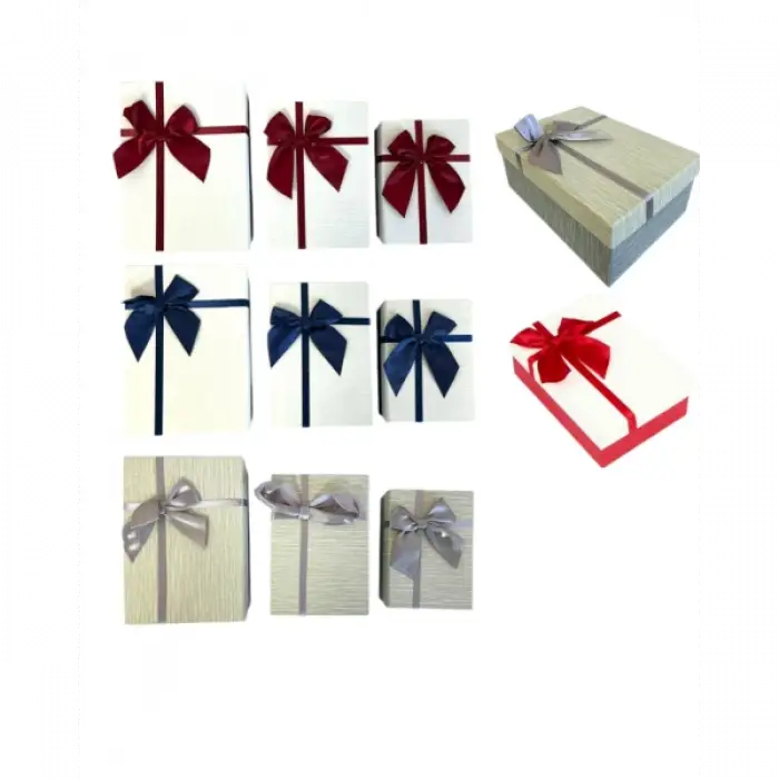 BELLA HEDİYE KUTUSU DÖRTGEN 3 LÜ SET K-1032