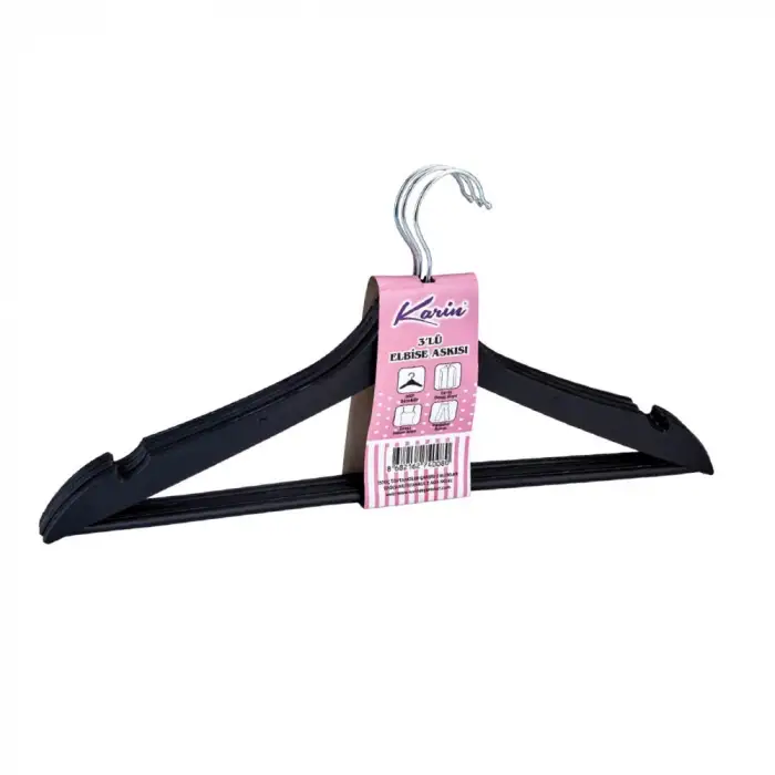 BELLA HOUSE PLASTİK ASKI 3 LÜ K-7873