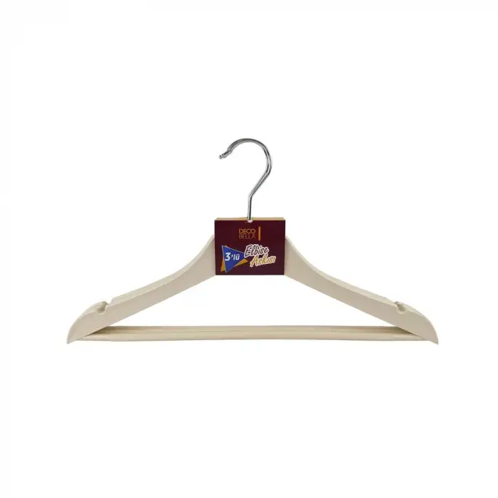 BELLA HOUSE PLASTİK ASKI 3 LÜ K-8085