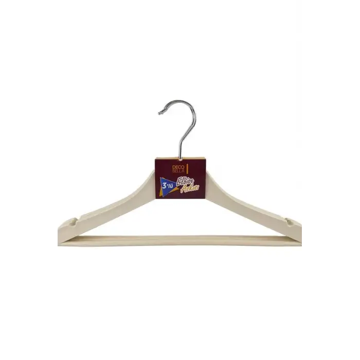 BELLA HOUSE PLASTİK ASKI LÜKS 3 LÜ K-8207