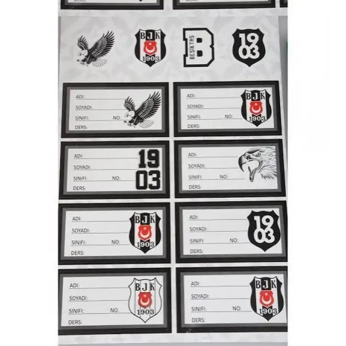 BEŞİKTAŞ OKUL ETİKETİ 729274 (PKT-25)