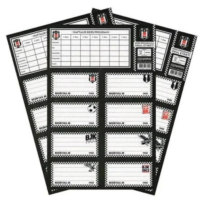 BEŞİKTAŞ OKUL ETİKETİ DERS PROGRAM 729276 (PK-25)