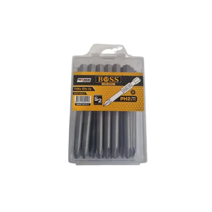 BOSS BİTS UÇ YILDIZ PH2X75 MM BOSS-82015 (PK-20Lİ)
