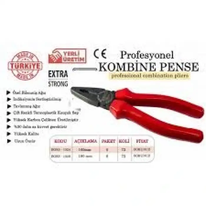 BOSS PENSE KIRMIZI 180 MM 85626 (PKT-6 LI)