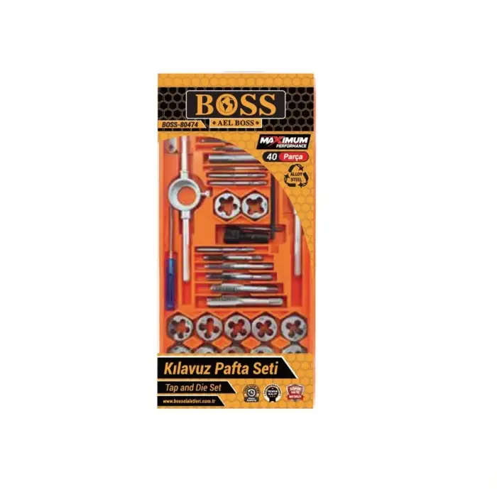 BOSS TERS KILAVUZ PAFTA SETİ 40 PARÇA 80474