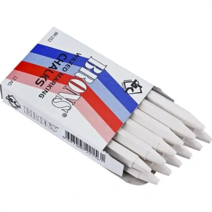 BRONS TEBEŞİR YAĞLI BEYAZ 12 Lİ BR-252