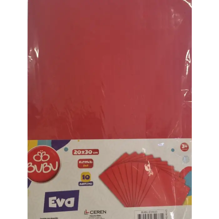 BU-BU 20X30 KIRMIZI EVA 10 LU EV-0043