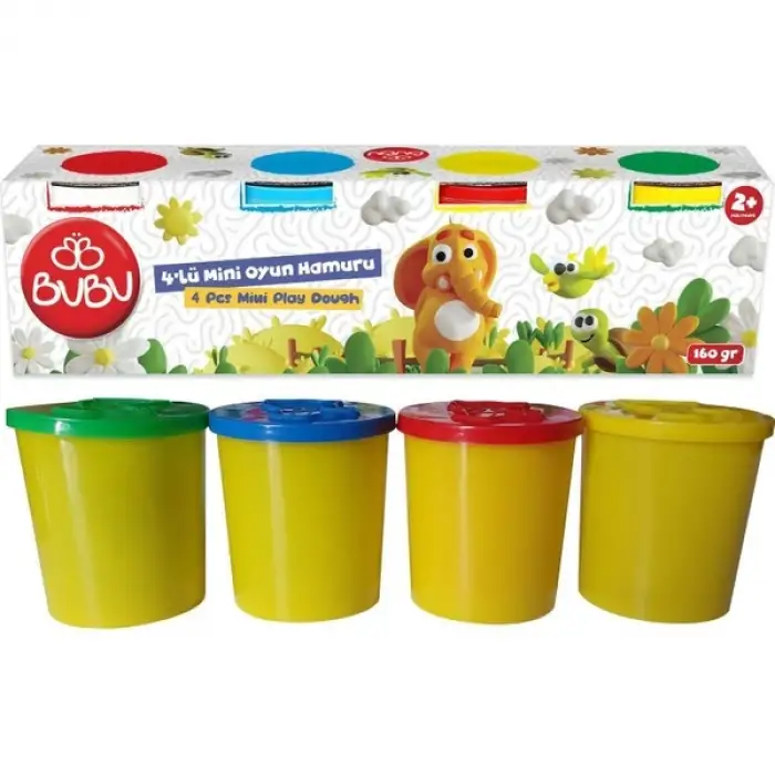 BU-BU MİNİ OYUN HAMURU 4 LÜ OH-0004