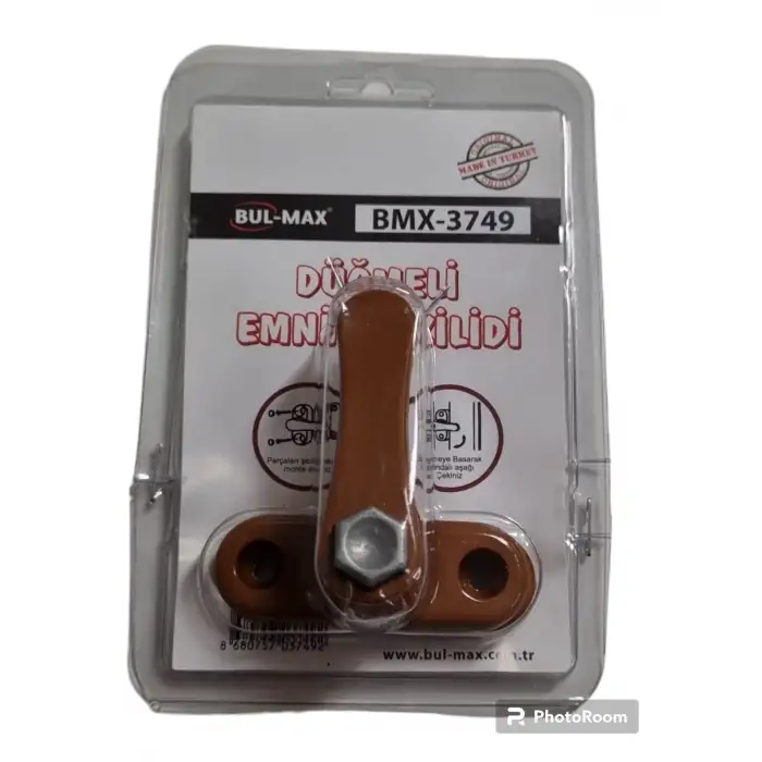 BUL-MAX EMNİYET KİLİDİ PİMAPEN DÜĞMELİ KAHVE 3749