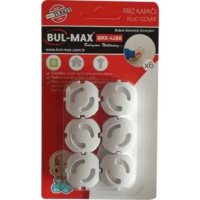 BUL-MAX PRİZ KAPAĞI 6 LI BMX-4288