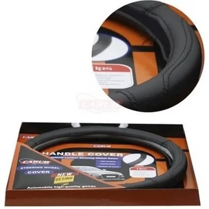 CARUB DİREKSİYON KILIFI SİYAH LÜKS 38 CM 1831005