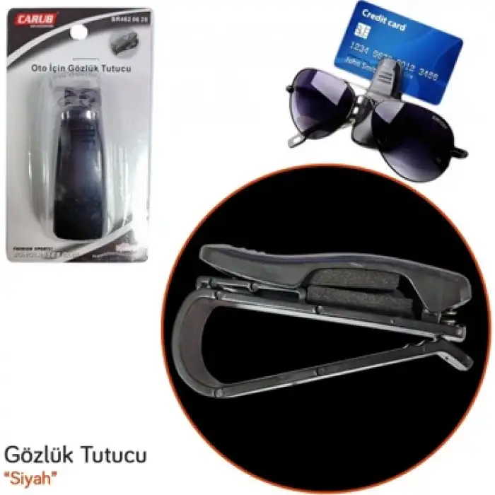 CARUB GÖZLÜK TUTUCU SİYAH BR-462-06-28