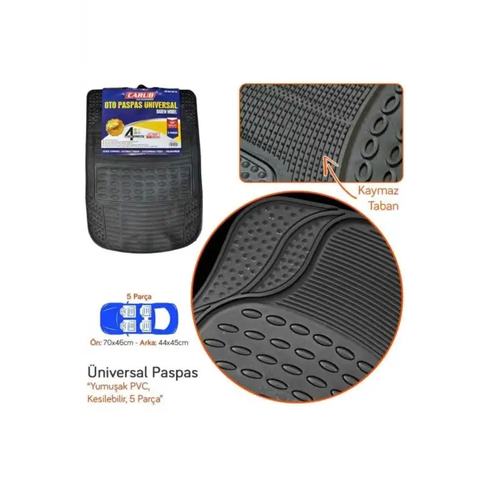 CARUB OTO PASPAS 4D HAVUZLU 5 PRÇ.MAVİ 5009018