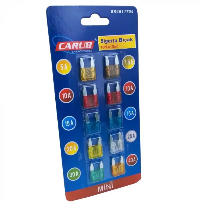 CARUB SİGORTA BIÇAK MİNİ 10 LU 4611704