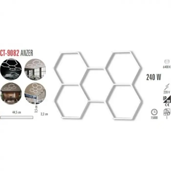 CATA ANZER LED LİNEAR ARMATÜR 3200K CT-9082