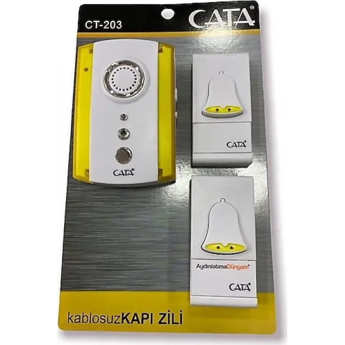 CATA KABLOSUZ KAPI ZİLİ(ZİL+2 BUTON) CT-203