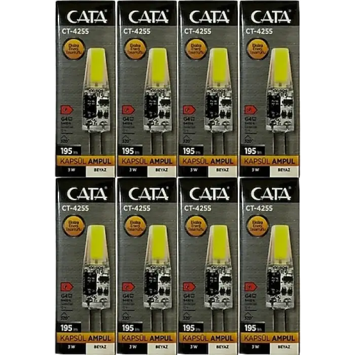 CATA KAPSÜL AMPÜL 3 W BEYAZ G-4 CT-4255(KT-100 LÜ)