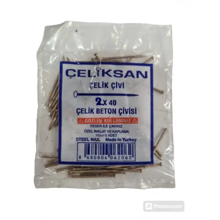 ÇELİKSAN ÇELİK BETON ÇİVİSİ SARI 2 X40 018050