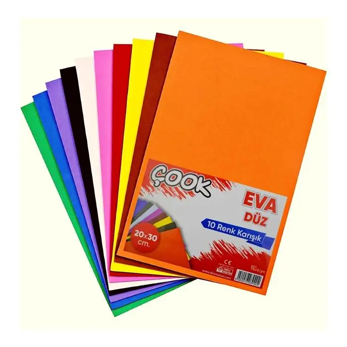 ÇOOK A4 20X30 CM KARIŞIK EVA (PKT-10LU)