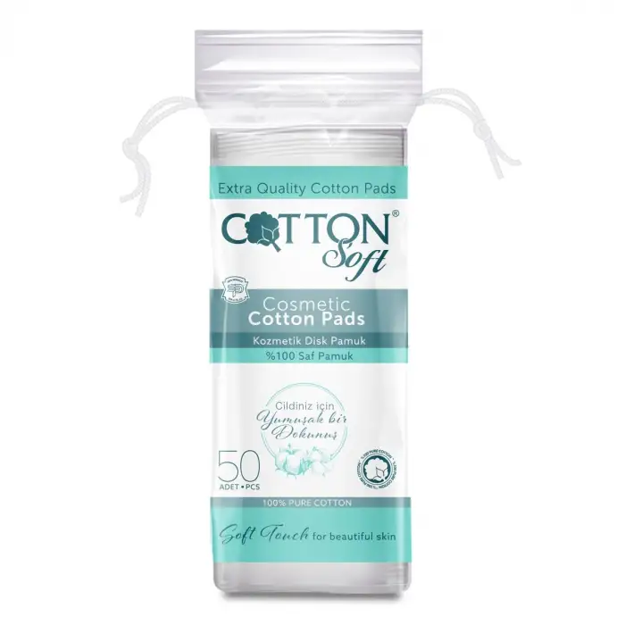 COTTON DİSK MAKYAJ TEMİZLEME PAMUĞU 50 Lİ