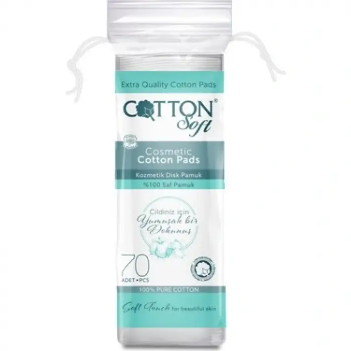 COTTON DİSK MAKYAJ TEMİZLEME PAMUĞU 70 Lİ