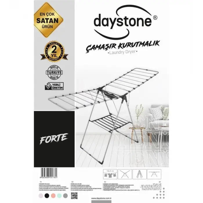 DAYSTONE FORTE ÇAMAŞIR KURUTMALIK GRİ