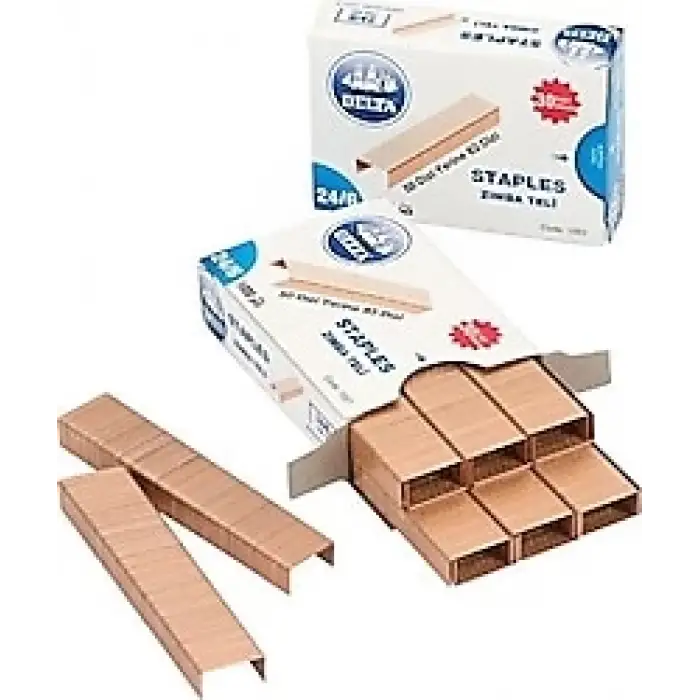 DELTA ZIMBA TELİ 24/6 SARI 1551 (PKT-100 LÜ)