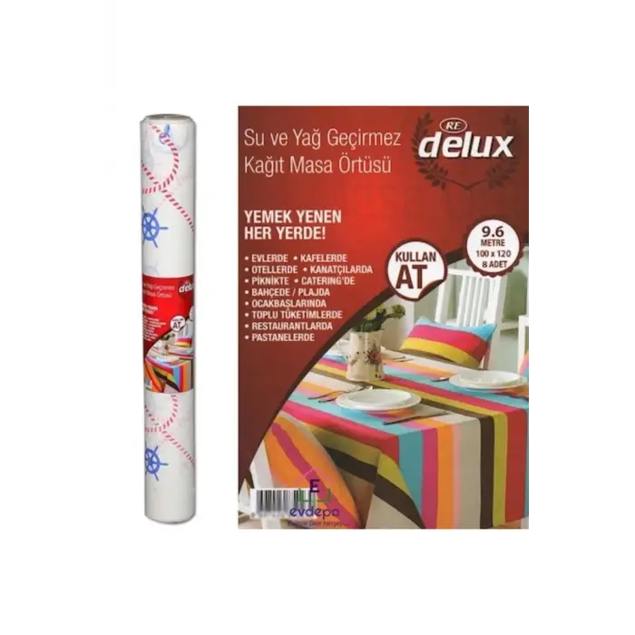 DELUX MASA ÖRTÜSÜ KULLAN AT 100X120 9,6 MT