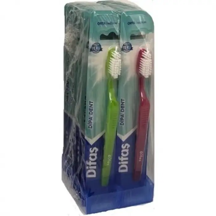 DİFAŞ DİŞ FIRÇASI DİPA DENT ORTA       (PKT-12 Lİ)