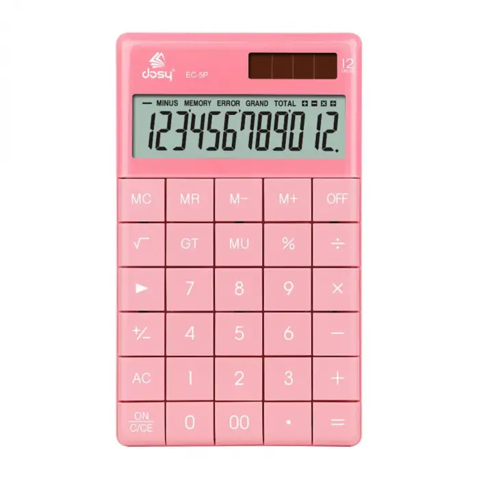 DOSY HESAP MAKİNESİ ORTA BOY PEMBE EC-5P