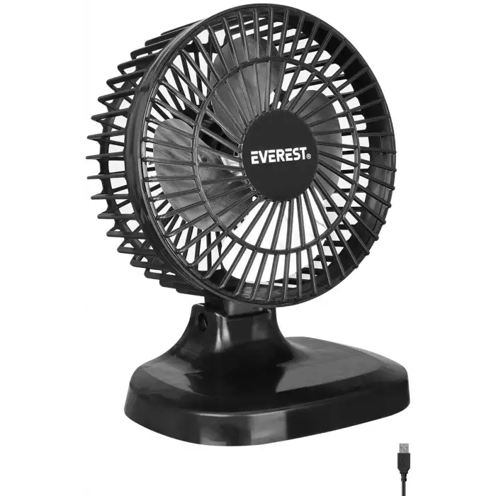 EVEREST MASA ÜSTÜ FAN USB SİYAH EFN-503