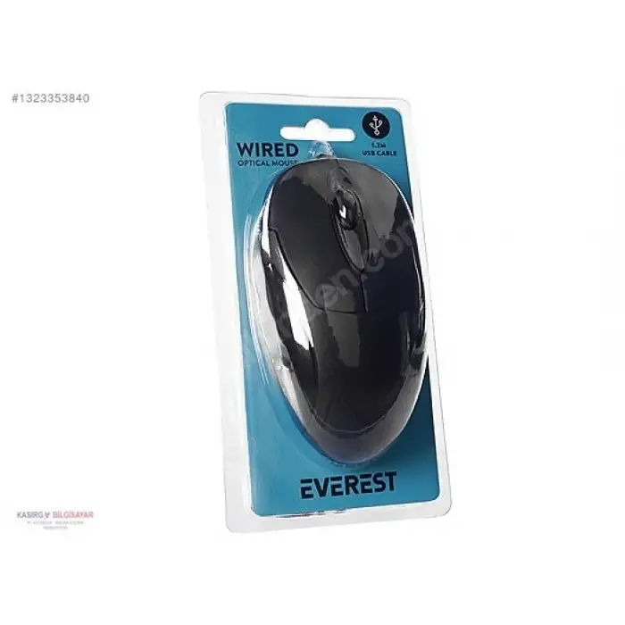 EVEREST SİYAH OPTİK  MOUSE KABLOLU  SM-216