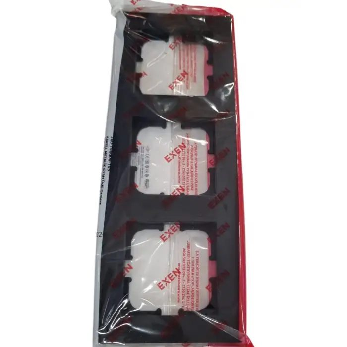 EXEN KAREL ÜÇLÜ ÇERÇEVE METALİK SİYAH (PK-24 LÜ)