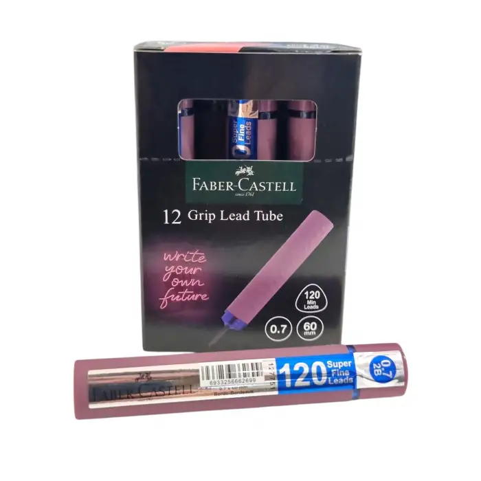 FABER GRİP MİN SOFT 0,7 BORDO 120Lİ (PKT-12)