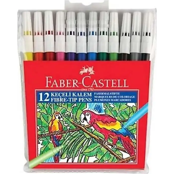 FABER KEÇELİ KALEM 12 RENK (PKT- 12 Lİ)