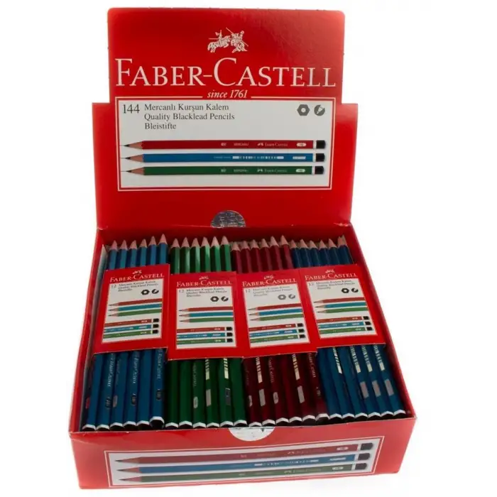 FABER MERCANLI KURŞUN KALEM (PKT-12 Lİ-GRS-144 LÜ)