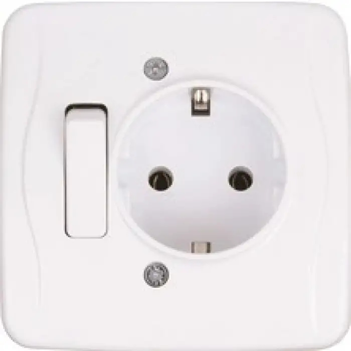 FAR TOPRAKLI PRİZ ANAHTARLI SIVA ALTI  F-143 (KT-15 Lİ)