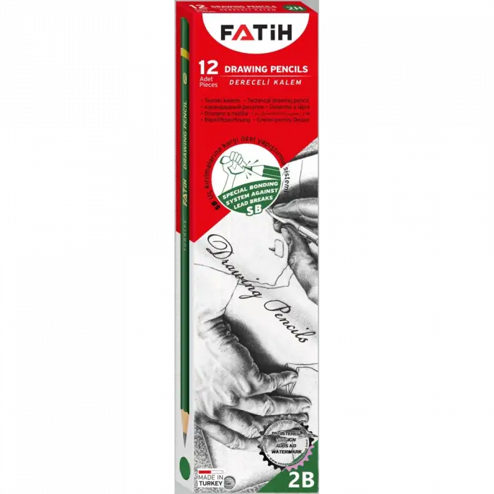 FATİH DERECELİ KALEM 2B (PKT-12 Lİ)