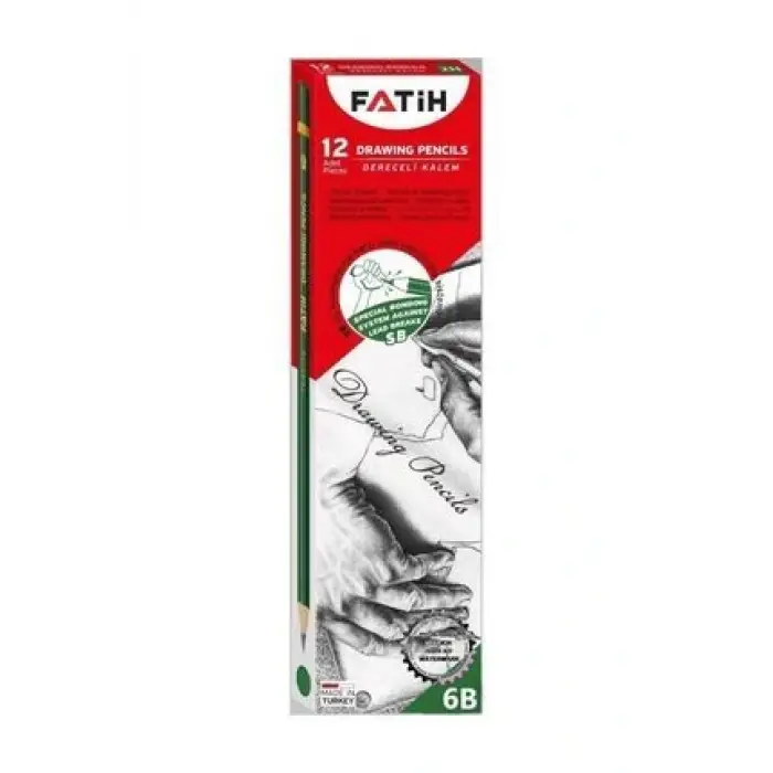 FATİH DERECELİ KALEM 6B (PKT-12 Lİ)