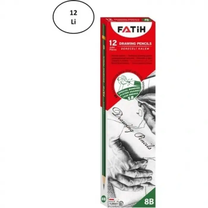 FATİH DERECELİ KALEM 8B (PKT-12 Lİ)