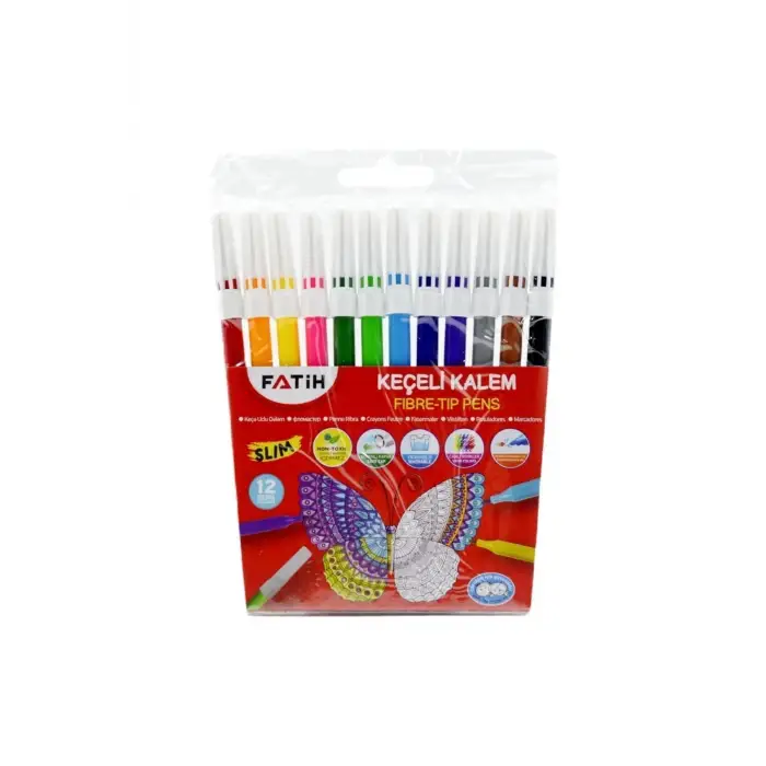 FATİH KEÇELİ KALEM SLİM 12 RENK