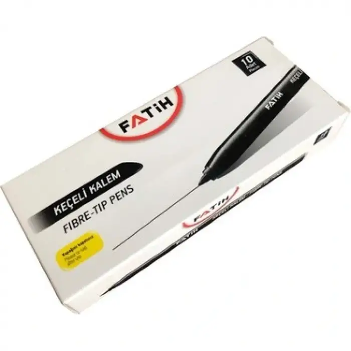 FATİH KEÇELİ KALEM TEK RENK SİYAH 10 LU