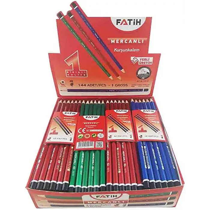 FATİH KURŞUN KALEM MERCANLI (DZ-12Lİ) (GRS-144 LÜ)