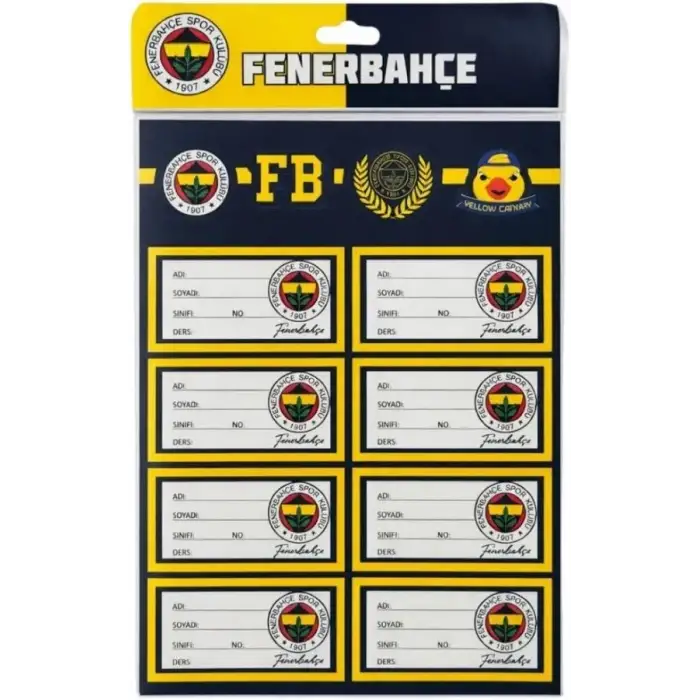 FENERBAHÇE OKUL ETİKETİ 3 YP KOD:4463639