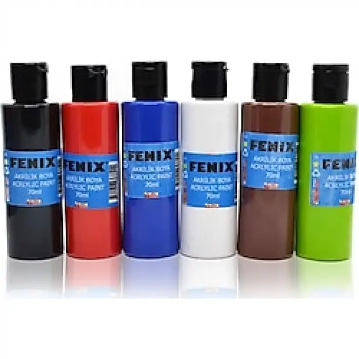 FENİX AKRİLİK BOYA METALİK RENK 70 ML (PKT-12 Lİ)