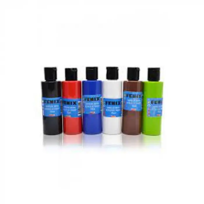FENİX AKRİLİK BOYA METALİK RENK 70 ML  (PKT-6 LI)