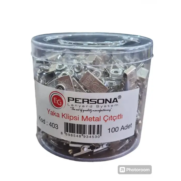 FG PERSONA YAKA KLİPSİ METAL ÇITÇIT.403(PK-100 LÜ)