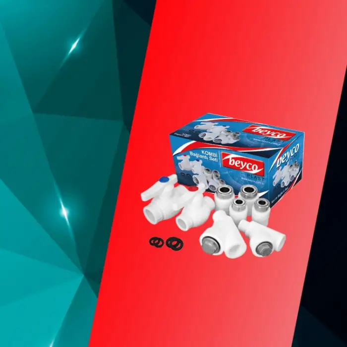 FIRAT BYC KOMBİ BAĞLANTI SETİ DİRSEKLİ MTL 8 PARÇA